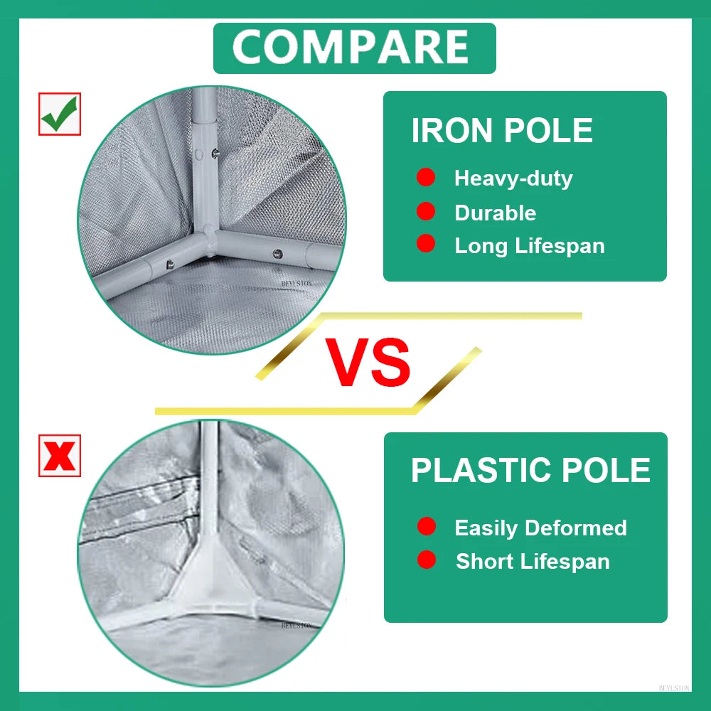 BEYLSION Grow Tent Growbox Plant Tent Indoor Hydroponics Grow Room Tent Growing Tent For Indoor Greenhouse Growing Plants Mylar