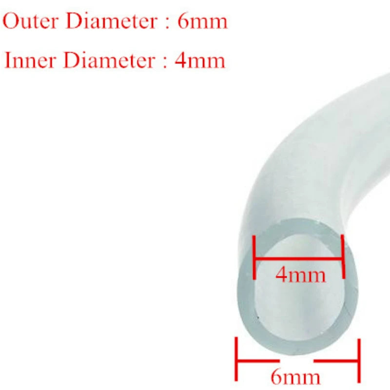 2m Transparent Soft Increase Oxygen Hose Air Water Pipe for Fish Tank Jar Aquarium Air Pump Oxygen Pump Tube Aquarium Accessory