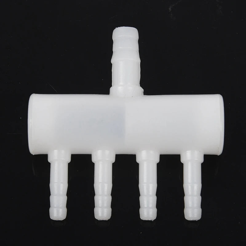 AFBC 2X Plastic 4 Way Aquarium Oxygen Tube Fitting Splitter Manifold Tap Valve