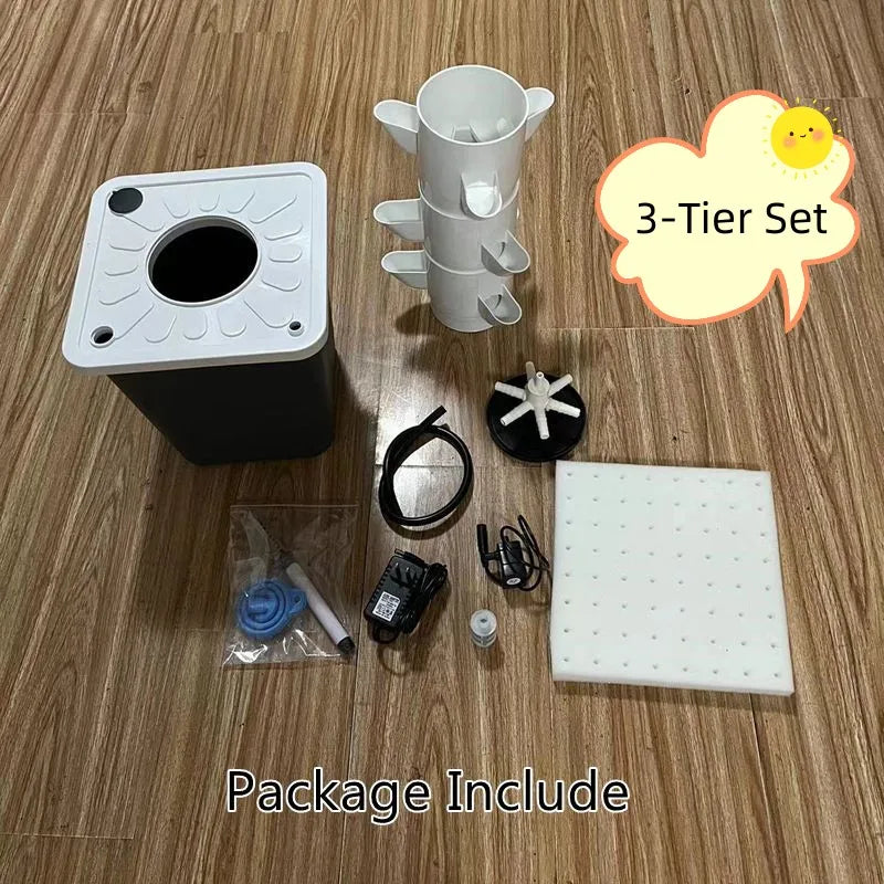 DIY Soilless Cultivation Equipment Garden Balcony Dimensional Planting Column PP Hydroponic Colonization Cups Vegetable Planter